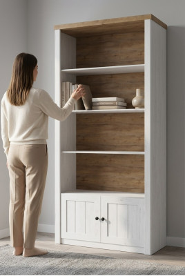 Armoire Murale Armoire en Bois Meuble en Bois Étagère Fait à la Main Bibliothèque Étagère en Bois Étagère