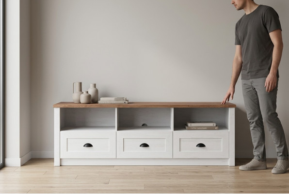 Étagères de conception Armoire télé Cabinet Buffet Télévision Mur Basse Planche de luxe Armoire Commode Étagère