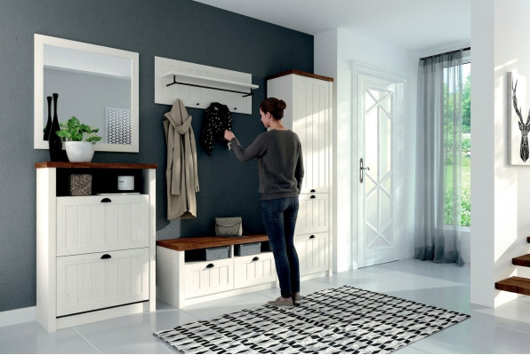 Portemanteau en bois pour rangement de porte armoire 5 pièces nouvel ensemble de garde-robe de couloir