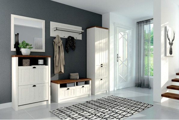 Portemanteau en bois pour rangement de porte armoire 5 pièces nouvel ensemble de garde-robe de couloir