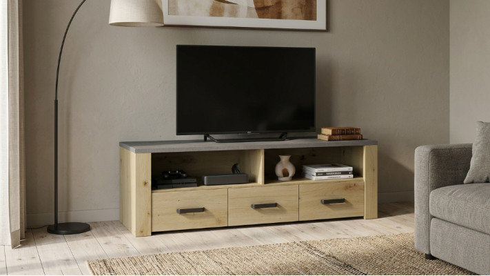 Meuble TV Design Bahut Télévision Haut Brillance Bas Luxe Commode Armoire Nouveau Planche Murale