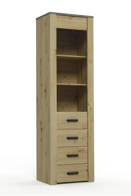 Armoire de salle à manger vitrine étagère vitrine XL-W1D Bois Armoire Moderne