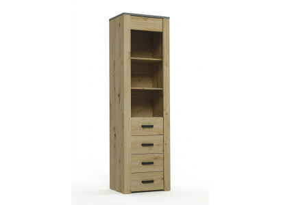 Armoire de salle à manger vitrine étagère vitrine XL-W1D Bois Armoire Moderne