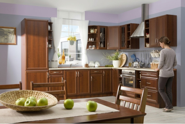 Meubles de cuisine classiques Mobilier de cuisine Armoires de maison de campagne Unité de cuisine Sur mesure