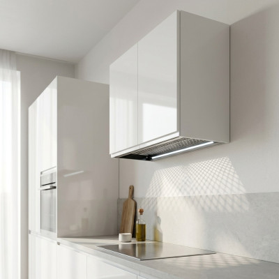 Armoire murale suspendue pour vaisselle intérieur armoire murale lumineuse de cuisine.