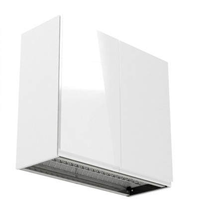 Armoire murale suspendue pour vaisselle intérieur armoire murale lumineuse de cuisine.
