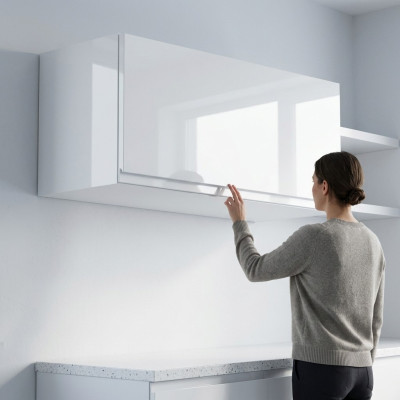 Armoire murale de cuisine intérieure lumineuse armoire murale de cuisine pour vaisselle neuve