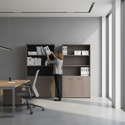 Mobilier Ameublement Étagère Étagères Bois Design nouveau Armoire de classement Armoire Système de bureau