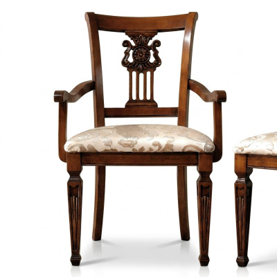 Conception rembourrée Chaise en bois massif Chaises Siège Lehn Bureau Bureau Salle à manger Luxe neuf