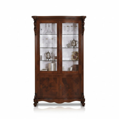 Armoire de luxe Meubles en bois Armoires Vitrine Étagère Classeur Vitrine Antique