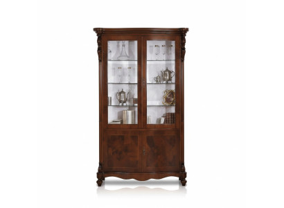 Armoire de luxe Meubles en bois Armoires Vitrine Étagère Classeur Vitrine Antique