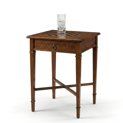 Table d'appoint Table de chevet Damier Meubles Table basse Table de canapé Table en bois Table