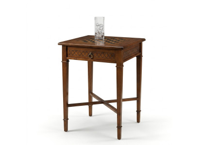 Table d'appoint Table de chevet Damier Meubles Table basse Table de canapé Table en bois Table