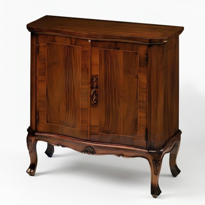 Armoire Télévision Stand Salon Rangement Commode Bois Massif Étagère Média