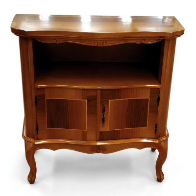 Meuble TV Design Buffet Latéral Télévision Commode basse TV Armoire de luxe en bois brun Mobilier neuf
