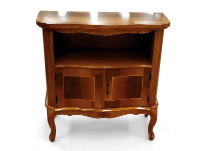 Meuble TV Design Buffet Latéral Télévision Commode basse TV Armoire de luxe en bois brun Mobilier neuf