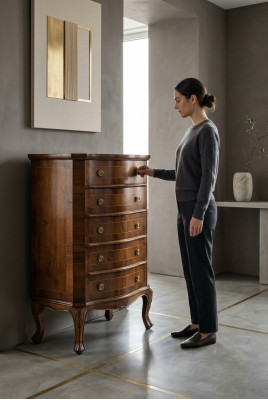 Grand armoire à tiroirs Meuble Rangement Étagère Armoire Buffet Bois nouveaux tiroirs