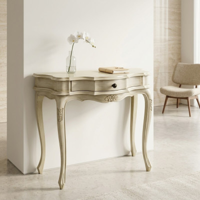 Table d'appoint blanche Console console en bois table de téléphone table de couloir table murale nouvelle