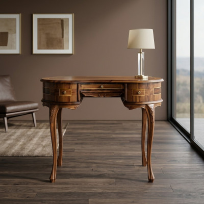 Travail du secrétariat Table Table Bureaux en bois véritable Italie Style antique
