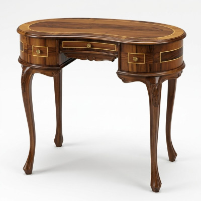 Travail du secrétariat Table Table Bureaux en bois véritable Italie Style antique