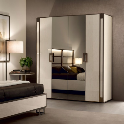 Armoire de vêtements de luxe Design Armoires à vêtements Mobilier bois Mobilier italien