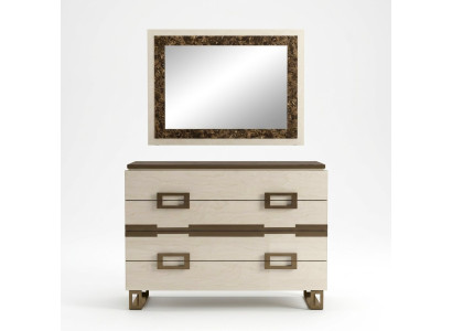 Ensemble Commode Miroir Bois Commodes Coiffeuse Armoire Design Moderne Groupe Mobilier