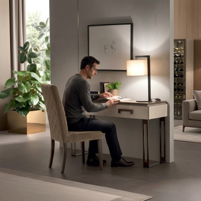 Ensemble de bureau du concepteur Chaise de bureau Ensemble de meubles italiens Secrétaire Fauteuil 2 pièces.