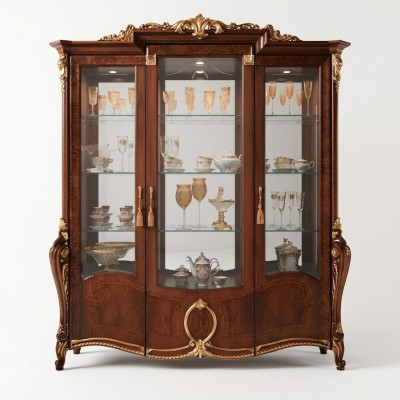 Vitrine 3 portes Armoires Meubles de salon Vitrines Armoires de conception Vitrines Mobilier verre nouveau