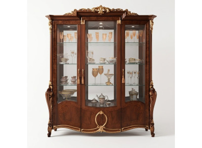 Vitrine 3 portes Armoires Meubles de salon Vitrines Armoires de conception Vitrines Mobilier verre nouveau