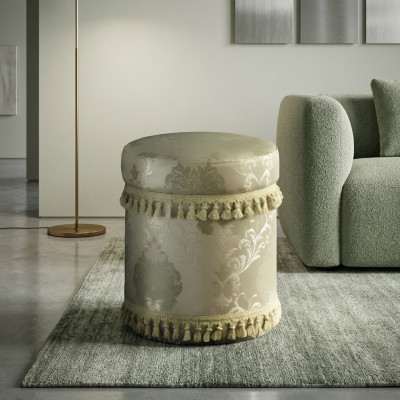 Tabouret de design Repose-pieds design Ottoman Rembourrage Siège Textile Chaise longue Pouf