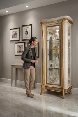 Style Empire armoire vitrine armoire bibliothèque étagère