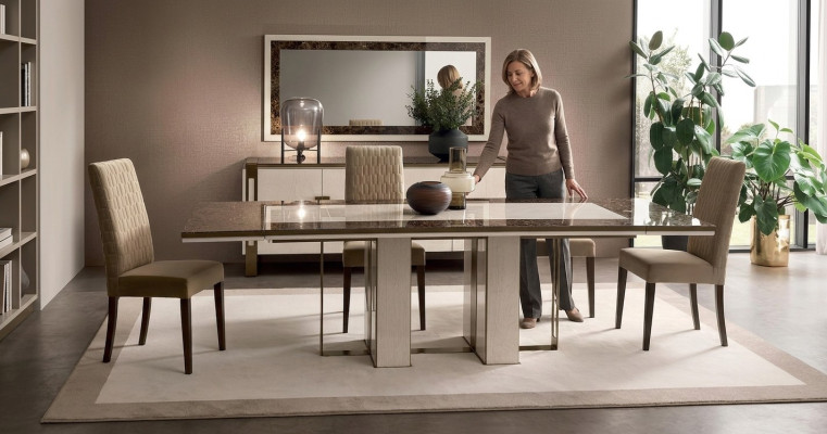 Table à manger Table Salle à manger Salon Suite Bois Design Tables 200x102/280cm
