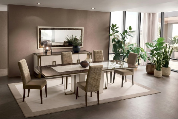 Table à manger Table Salle à manger Salon Suite Bois Design Tables 200x102/280cm