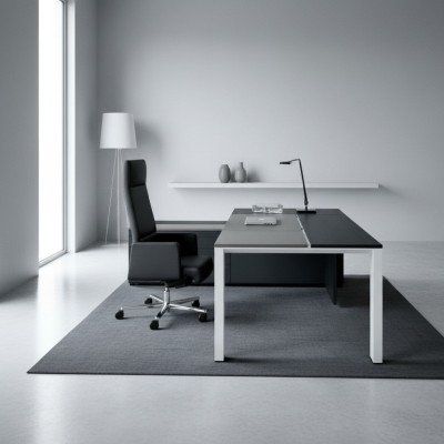 Table de conférence table d'angle tiroirs table d'angle avec étagères bureau d'ordinateur mobilier neuf