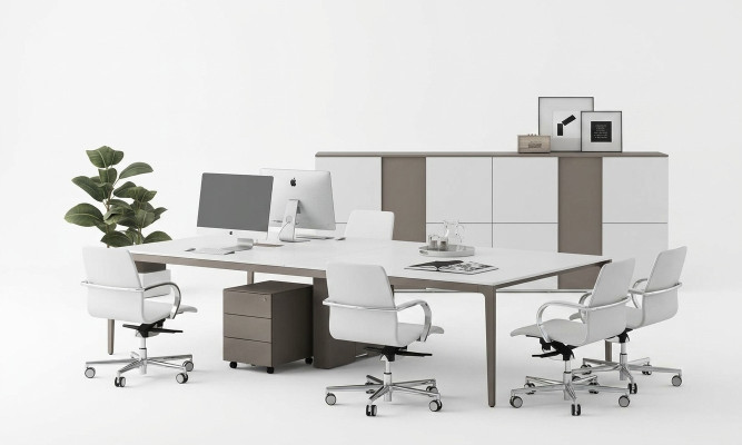 Table de conférence Réunion 320cm Grande Table Table de conférence Tables de bureau modernes nouvelles