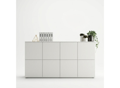Commode Buffet Buffet Highboard Commode Blanc Armoire Salon Bois neuf