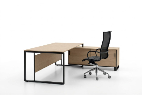 Bureau d'angle Bureau informatique Étagère Bureau Bureau Mobilier de bureau Frezza