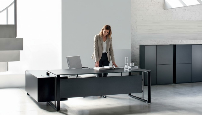 Bureau Table de travail Bureau Table de bureau Bureau d'ordinateur Bureau d'angle Frezza