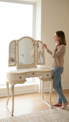 Table de console Miroir de console Coiffeuse Mobilier Ameublement Consoles Tables neuf