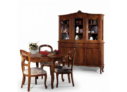 Bahut Vitrine Bahut Vitrine en Verre Armoire en Bois Massif Italien en Verre