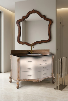 Conception de meubles de salle de bain salle de bain 2 pièces. Ensemble armoire lavabo éclairage