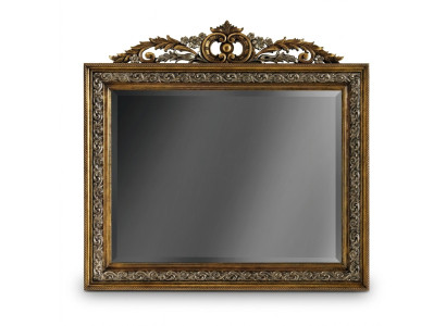 Miroir mural classique de concepteur Miroir carré Baroque Or Modèle BV1579O