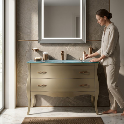 Lavabo classique r Armoire Lavabo italien Meuble bas de salle de bain