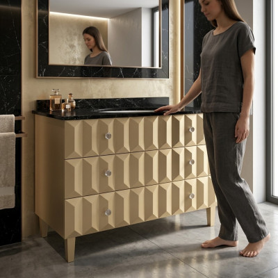 Lavabo Lavabo Classique Armoire Italienne Base de Cabinet de Salle de Bain