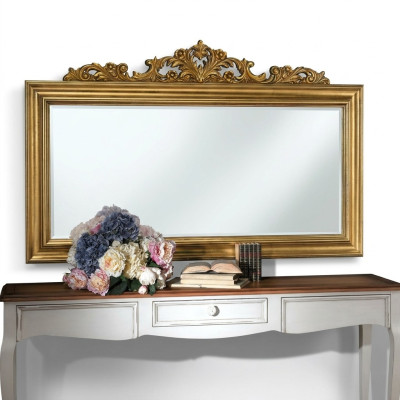 Cadre en bois véritable de Designer Real Wood Frame XXL Miroir 184x117 Miroir - Modèle BV
