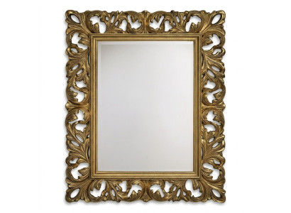 Miroir XXL avec cadre en bois véritable de designer 105x85,5 Miroir - Modèle 1577