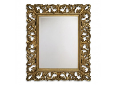 Miroir XXL avec cadre en bois véritable de designer 105x85,5 Miroir - Modèle 1577