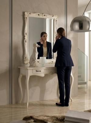 Coiffeuse table de toilette table de maquillage Commode avec miroir Étagères Consoles neuf