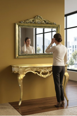 Console - Commode murale - Table murale - Console classique r - Consoles - Table console avec miroir - Luxus