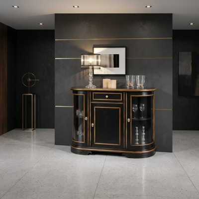 Vitrine Armoire Classique Vitrines Salon Mobilier Solide Buffets